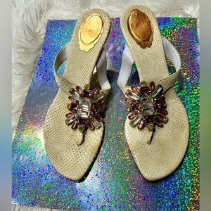 Rene Caovilla, Italian Designer Heel Sandals for Sale Size 39 (8.5 US)